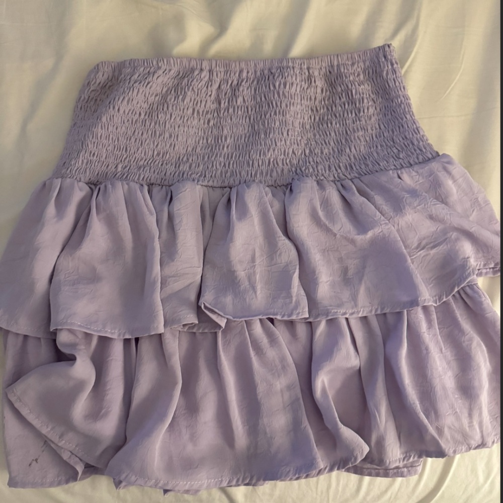 Purple mini skirt